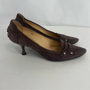 Tod’s Purple suede Heels